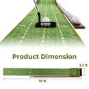 Golf Putting Mat Practice Training Aid With Auto Ball Return and 3 Hole Sizes