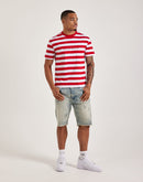 Guess Striped Logo Tee