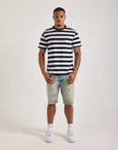 Guess Striped Logo Tee