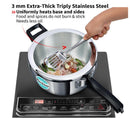 Hawkins 3.5 Liter Triply Stainless Steel Pressure Cooker Inner Lid Cooker