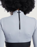 Reebok Cardi B Long-Sleeve Crop Top
