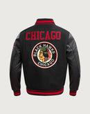 Pro Standard NHL Chicago Blackhawks Retro Classic Rib Wool Varsity Jacket