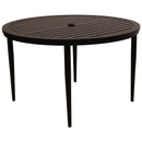 Hanamint, Carlisle 48" Round Dining Table, Black