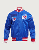 Pro Standard NHL New York Rangers Retro Classic Rib Satin Jacket