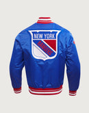Pro Standard NHL New York Rangers Retro Classic Rib Satin Jacket