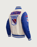Pro Standard NHL New York Rangers Retro Classic Rib Wool Varsity Jacket