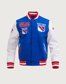 Pro Standard NHL New York Rangers Retro Classic Rib Wool Varsity Jacket