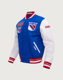 Pro Standard NHL New York Rangers Retro Classic Rib Wool Varsity Jacket