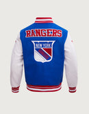 Pro Standard NHL New York Rangers Retro Classic Rib Wool Varsity Jacket