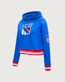 Pro Standard NHL New York Rangers Retro Classic Rib Cropped Hoodie