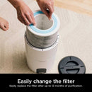 Shark Air Purifier with True HEPA Compact Quiet Clean Sense IQ White