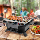 100% Cast Iron Hibachi Grill With Grill Grate Lifter