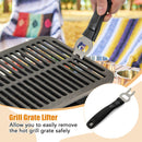 100% Cast Iron Hibachi Grill With Grill Grate Lifter