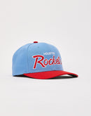 Mitchell & Ness Houston Rockets Script Snapback Hat