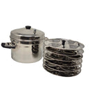 TABAKH Stainless Steel Cooker with 6-Rack Idli Stand, Makes 24 Idlys - Open Box - Store Pickup Only