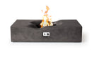 PyroMania Fire - Venice Rectangle Concrete Fire Pit Table