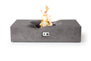PyroMania Fire - Venice Rectangle Concrete Fire Pit Table