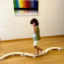 Circular Wooden Balance Beam Set | Montessori