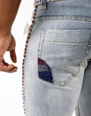 Dekryptic Industrial Indigo Stone Belt Jeans