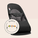 Bouncer Bundle with Googly Eyes Toy - Black/Dark Gray / Woven