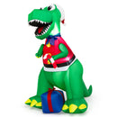 Inflatable Christmas Decoration With LED Lights and Waterproof Blower