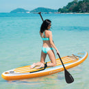 Inflatable Stand Up Paddle Board With Adjustable Paddle and 3 Fins for Adults and Youths-L