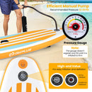Inflatable Stand Up Paddle Board With Adjustable Paddle and 3 Fins for Adults and Youths-L