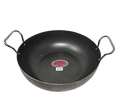 TABAKH Lucky Iron Kadai Flat Bottom