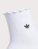 Adidas Originals Ruffle Quarter Crew Socks 3-Pack