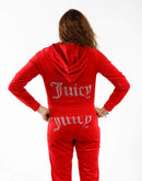 Juicy Couture Og Big Bling Velour Full-Zip Hoodie