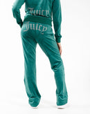 Juicy Couture Big Bling Velour Track Pants