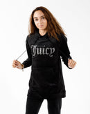 Juicy Couture Big Bling Velour Hoodie Dress