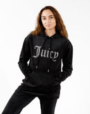 Juicy Couture Big Bling Velour Hoodie Dress