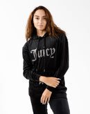 Juicy Couture Big Bling Velour Hoodie Dress