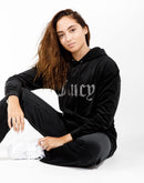 Juicy Couture Big Bling Velour Hoodie Dress