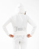 Juicy Couture Og Big Bling Velour Full-Zip Hoodie