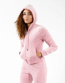 Juicy Couture Og Big Bling Velour Full-Zip Hoodie