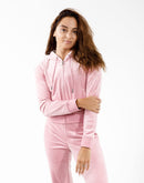 Juicy Couture Og Big Bling Velour Full-Zip Hoodie