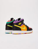 Jordan Air Jordan 1 Mid 'Sneaker School' Grade-School