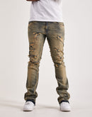 Jordan Craig Stacked Distressed Denim Jeans