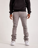 Jordan Craig Stacked Distressed Denim Jeans