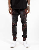 Jordan Craig Paint Rip And Repair Jeans