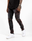 Jordan Craig Paint Rip And Repair Jeans