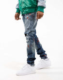 Jordan Craig Paint Rip And Repair Jeans