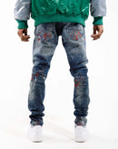 Jordan Craig Paint Rip And Repair Jeans