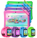 Contixo K102 10" Kids Tablet With Stylus and Smart Watch Bundle by Contixo