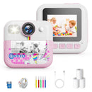Contixo KC4  Kids Instant Print Camera, HD 1080P Digital Camera With 3 Rolls of Paper & 32G Card, 16X Zoom, Games & MP3, Ages 3-12