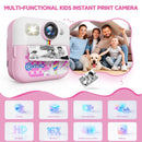 Contixo KC4  Kids Instant Print Camera, HD 1080P Digital Camera With 3 Rolls of Paper & 32G Card, 16X Zoom, Games & MP3, Ages 3-12