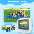 Contixo KC4  Kids Instant Print Camera, HD 1080P Digital Camera With 3 Rolls of Paper & 32G Card, 16X Zoom, Games & MP3, Ages 3-12