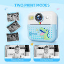 Contixo KC4  Kids Instant Print Camera, HD 1080P Digital Camera With 3 Rolls of Paper & 32G Card, 16X Zoom, Games & MP3, Ages 3-12